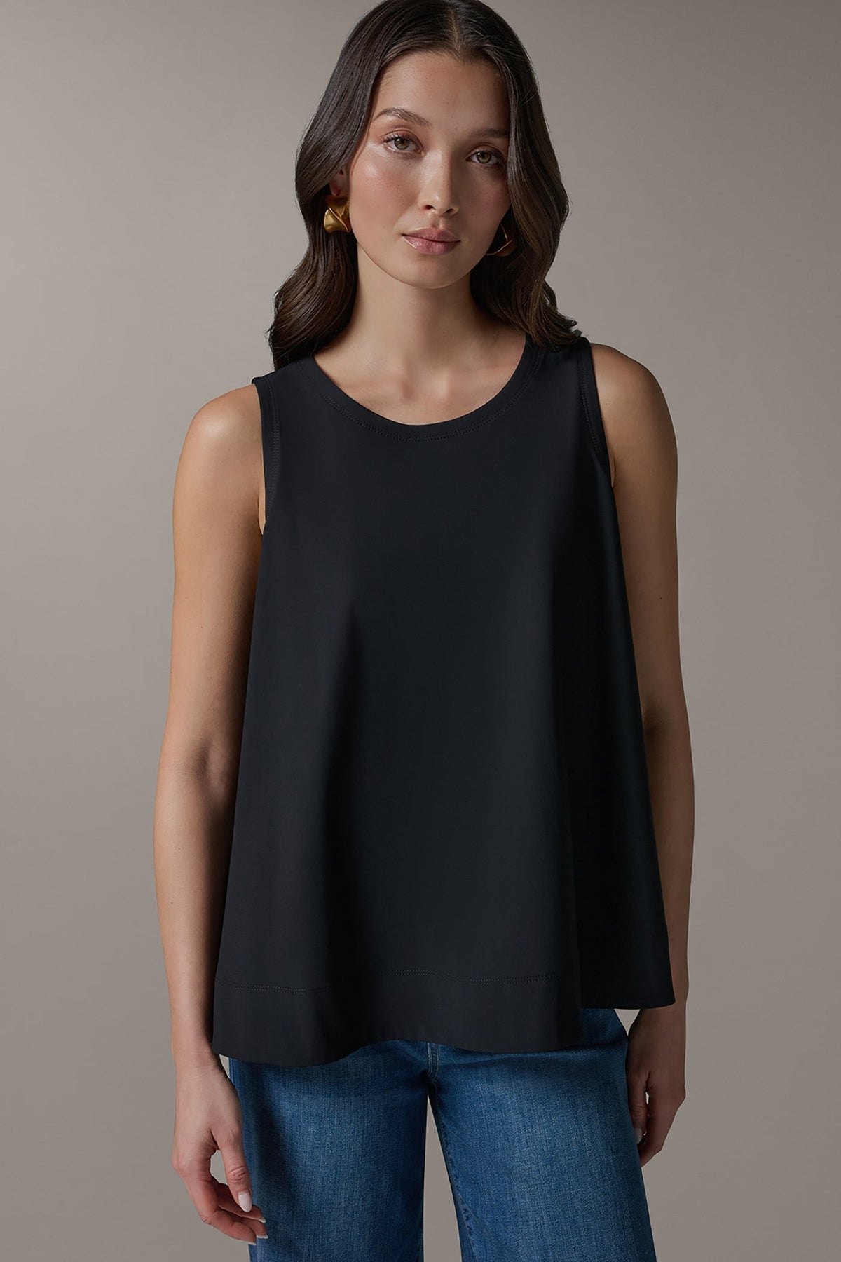 Donna Karan THE MODERN TRAVEL SLEEVELESS SWING TANK