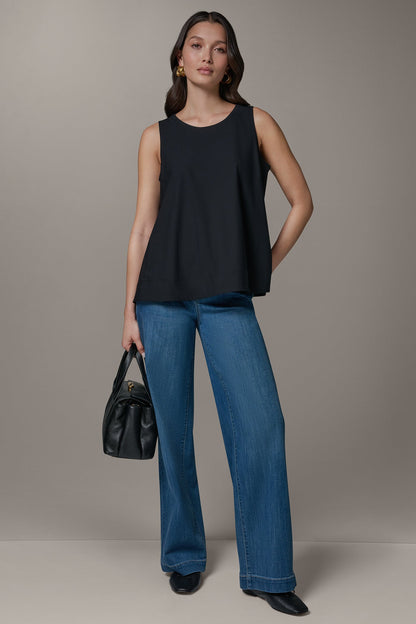 Donna Karan THE MODERN TRAVEL SLEEVELESS SWING TANK