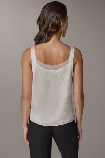 Donna Karan CHIFFON TRIM SHELL