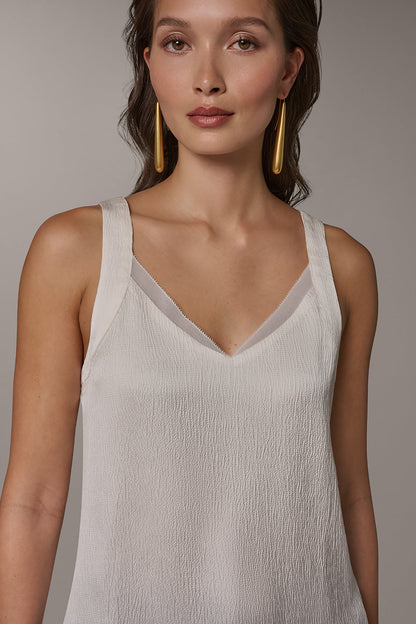 Donna Karan CHIFFON TRIM SHELL