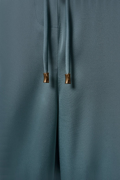 Donna Karan SATIN HIGH-RISE WIDE-LEG PANT