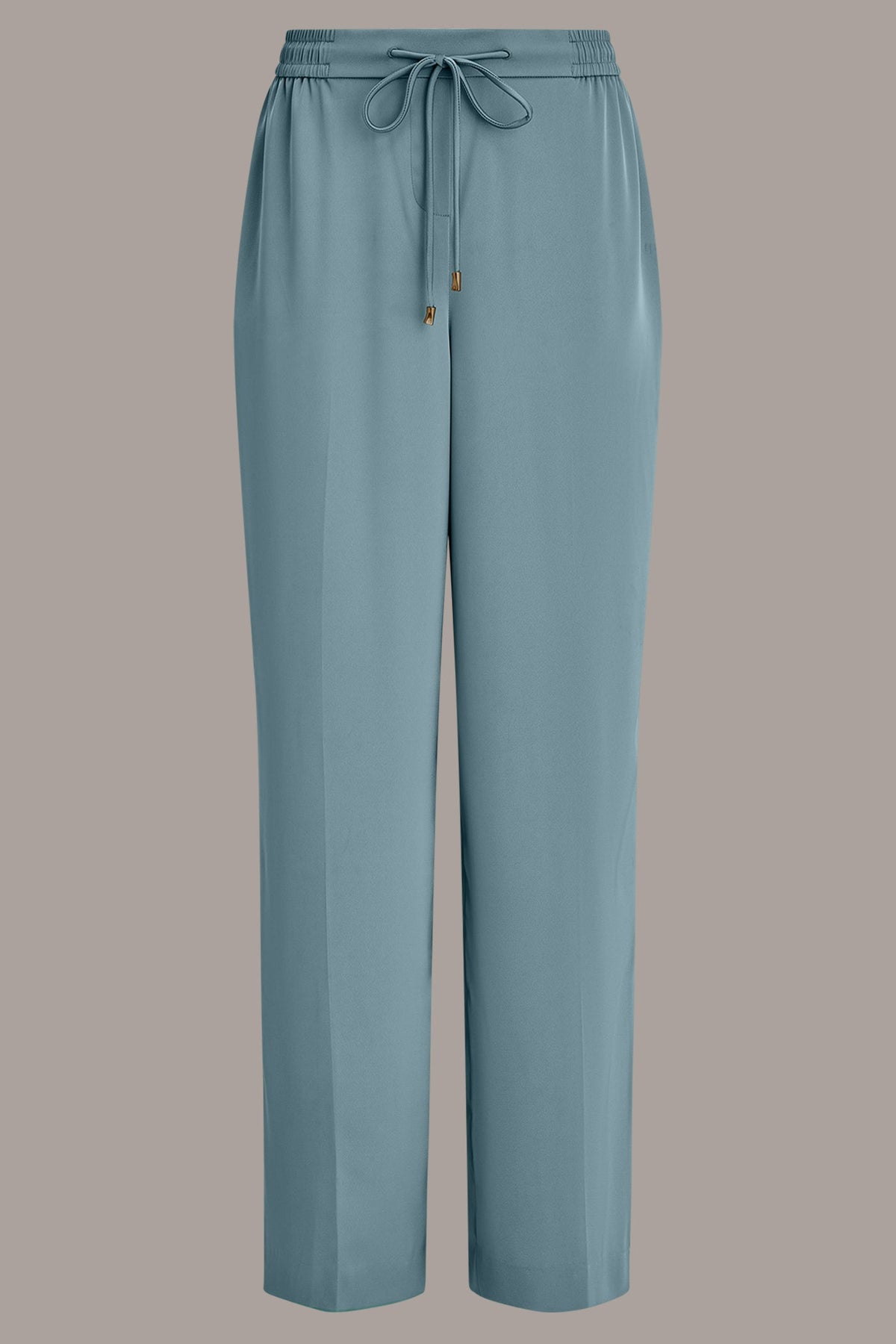 Donna Karan SATIN HIGH-RISE WIDE-LEG PANT