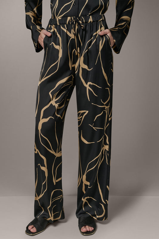 Donna Karan EXTRA HIGH-RISE WIDE-LEG PULL-ON PANT