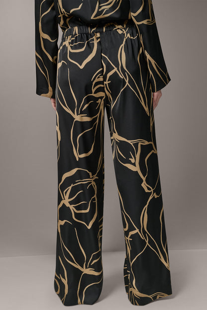 Donna Karan EXTRA HIGH-RISE WIDE-LEG PULL-ON PANT