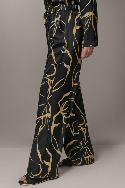 Donna Karan EXTRA HIGH-RISE WIDE-LEG PULL-ON PANT