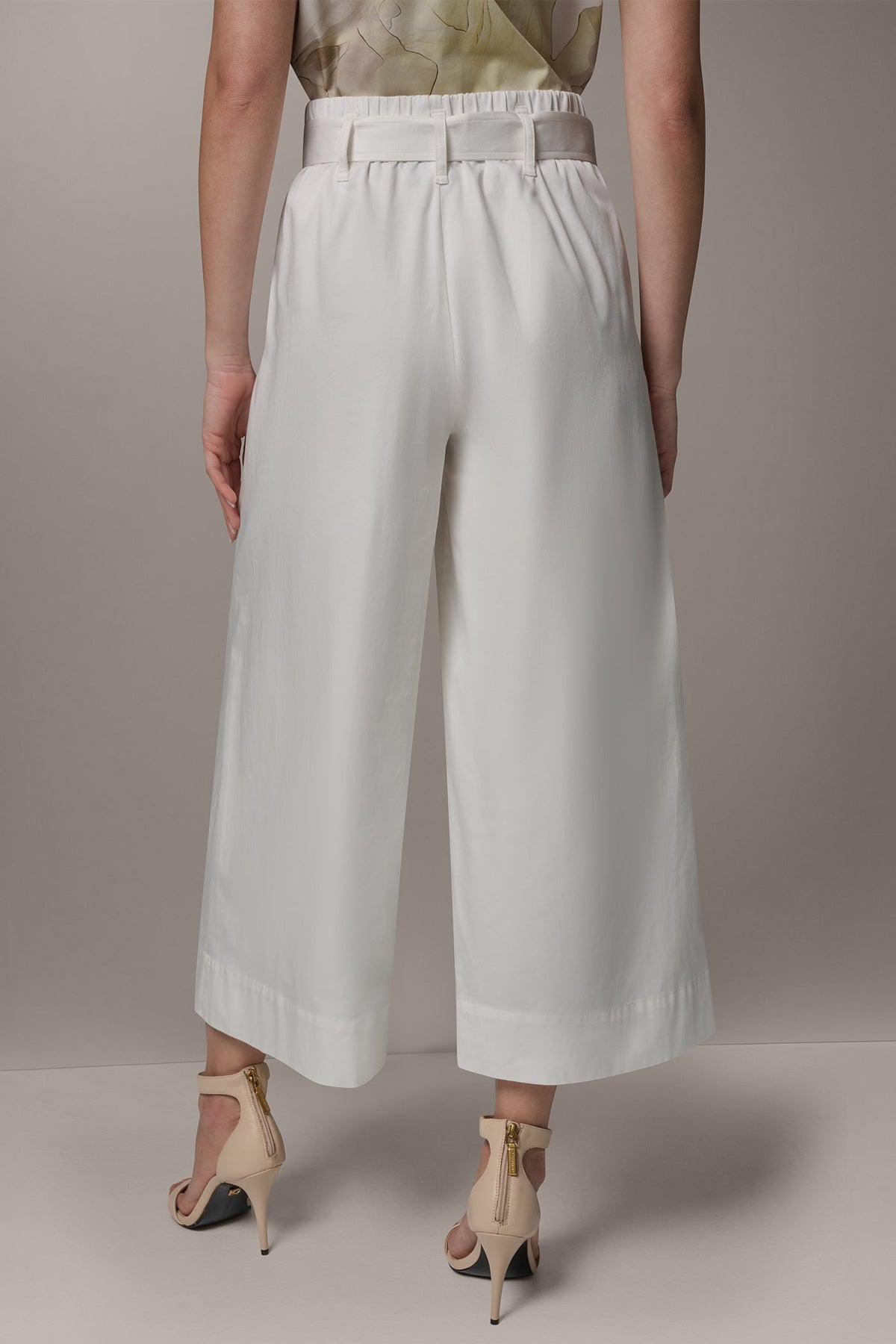 Donna Karan CROPPED EXTRA HIGH-RISE WIDE-LEG PANT