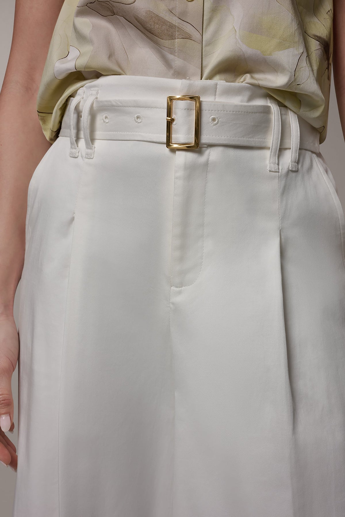 Donna Karan CROPPED EXTRA HIGH-RISE WIDE-LEG PANT