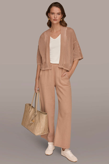 Donna Karan OPEN STITCH CARDIGAN