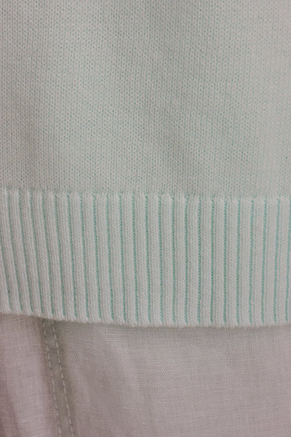 Donna Karan COTTON AND CASHMERE POLO SWEATER