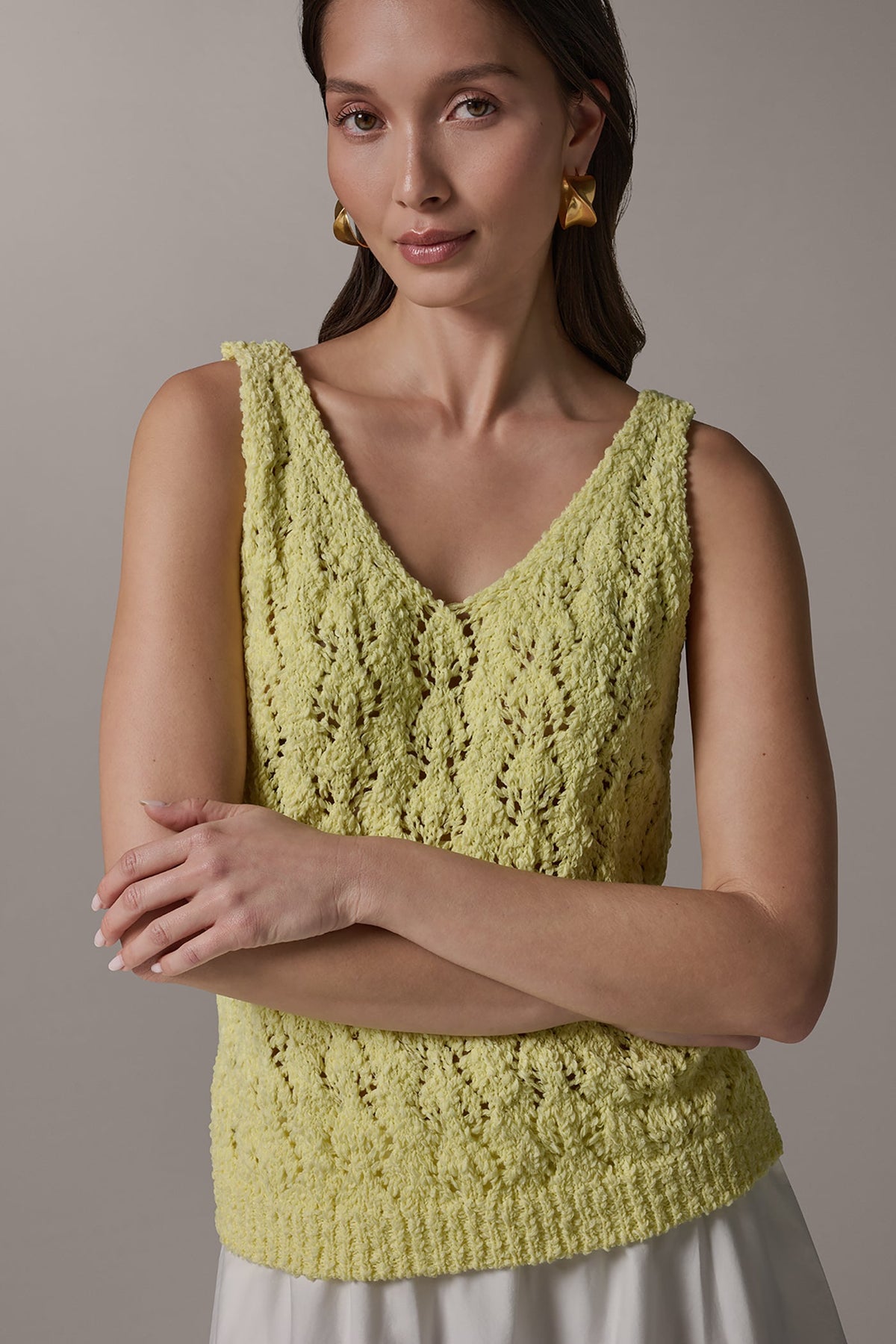 Donna Karan SLEEVELESS SWEATER TANK