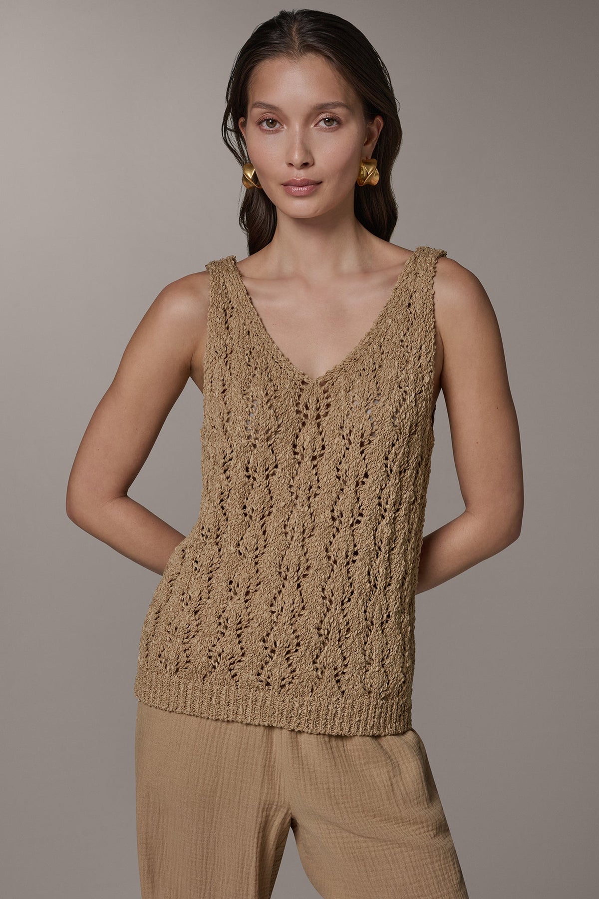 Donna Karan SLEEVELESS SWEATER TANK
