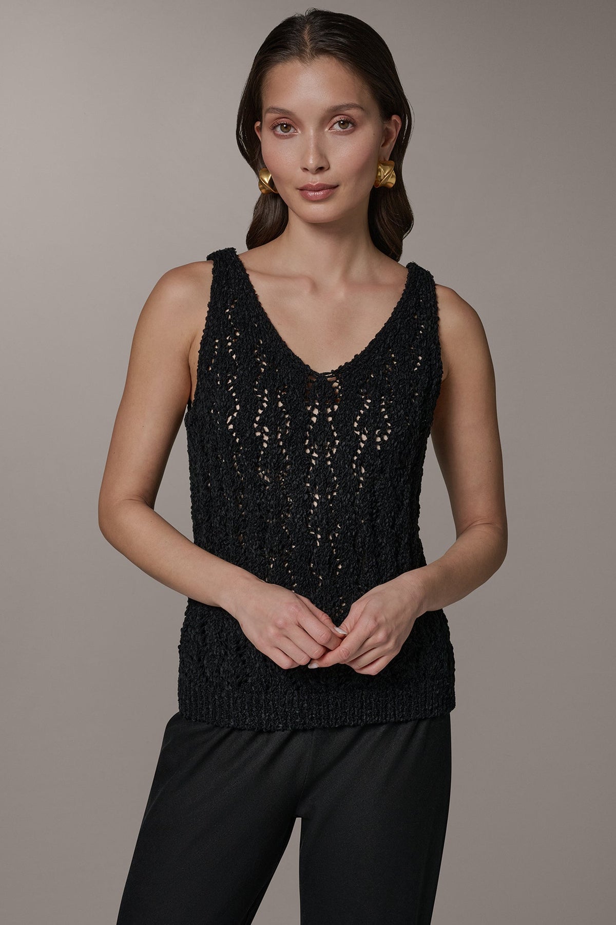 Donna Karan SLEEVELESS SWEATER TANK
