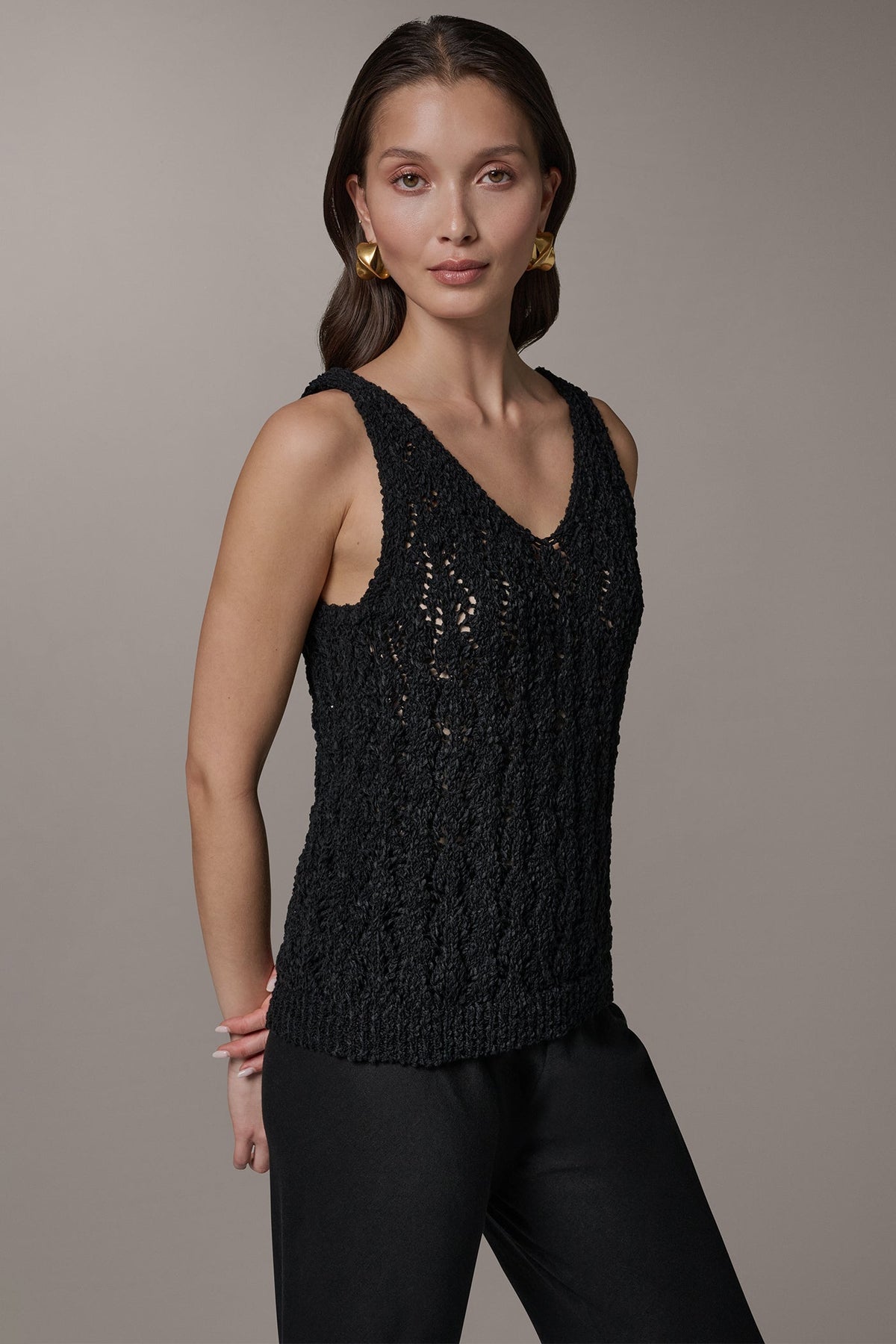 Donna Karan SLEEVELESS SWEATER TANK