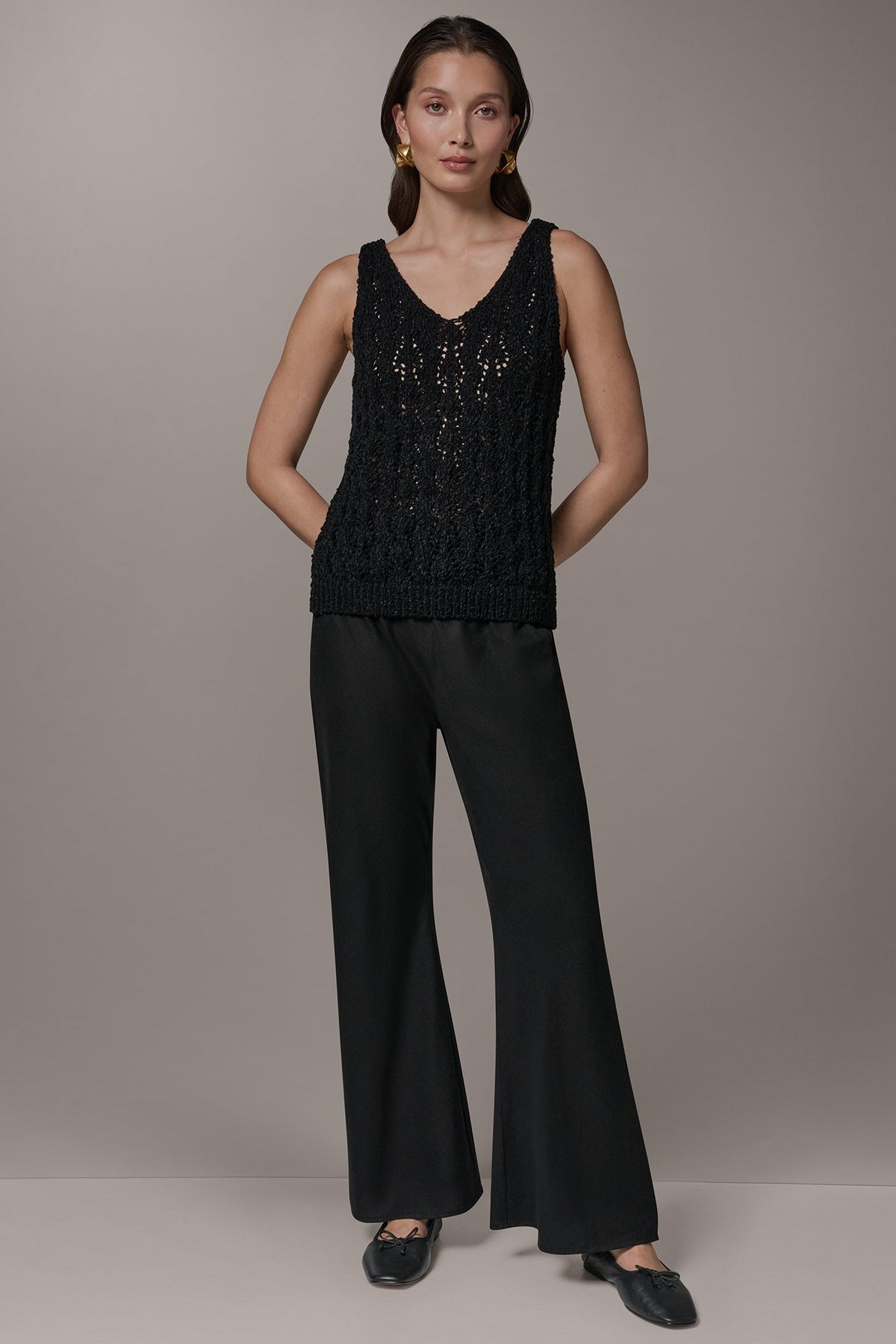Donna Karan SLEEVELESS SWEATER TANK