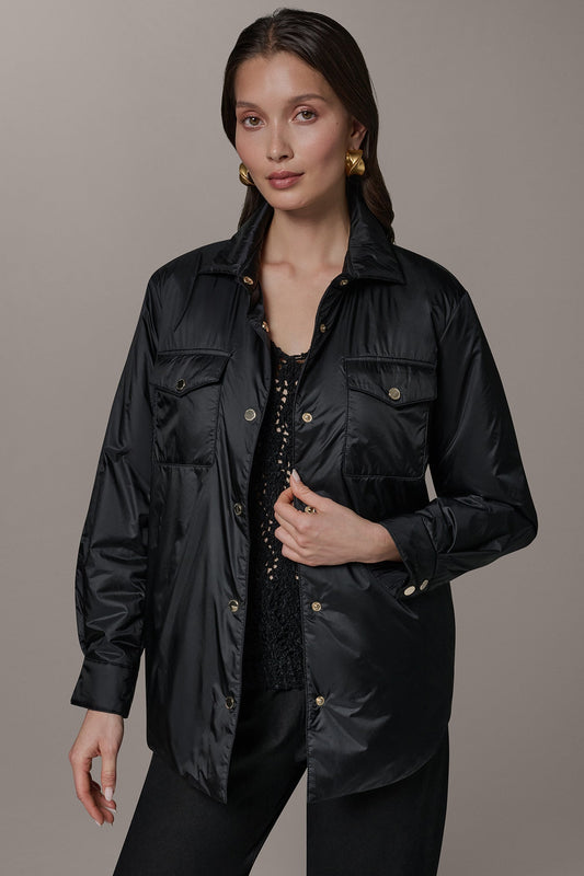 Donna Karan LONG SLEEVE SHIRT JACKET