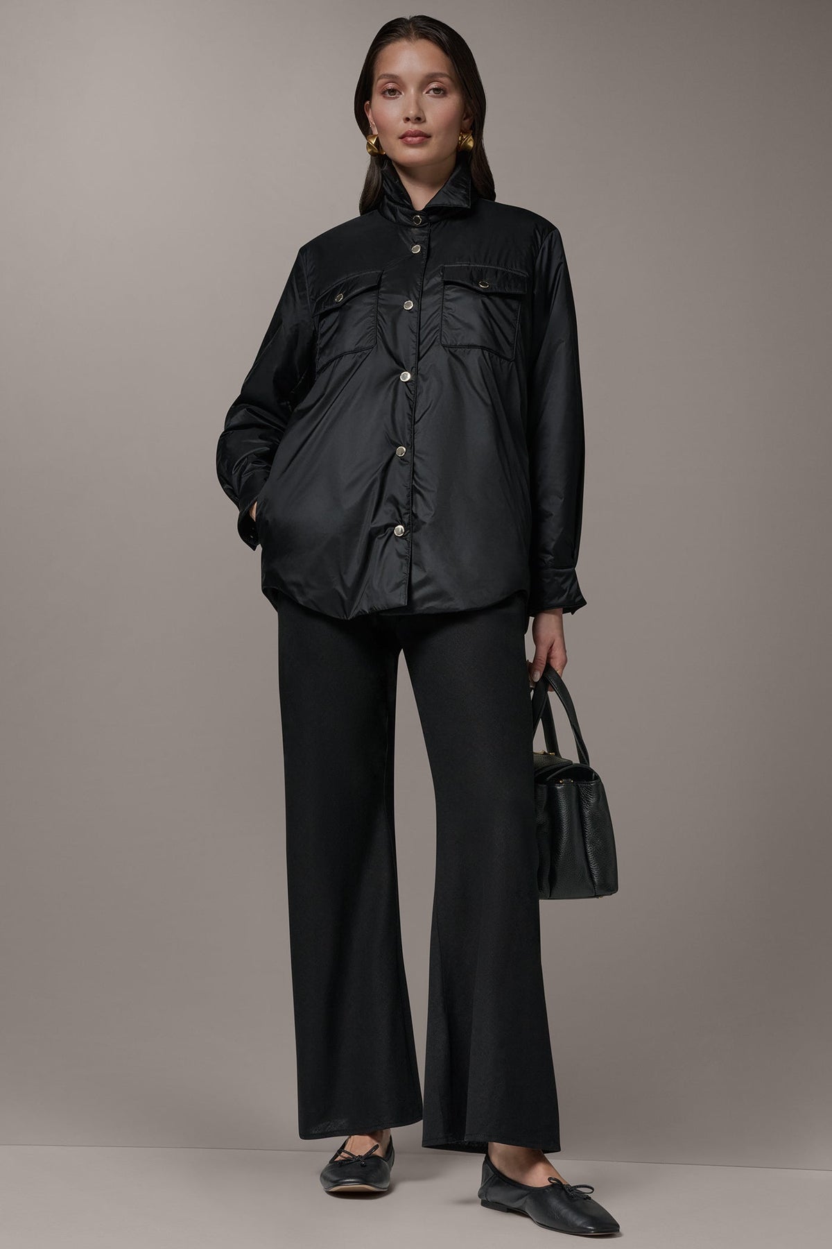 Donna Karan LONG SLEEVE SHIRT JACKET