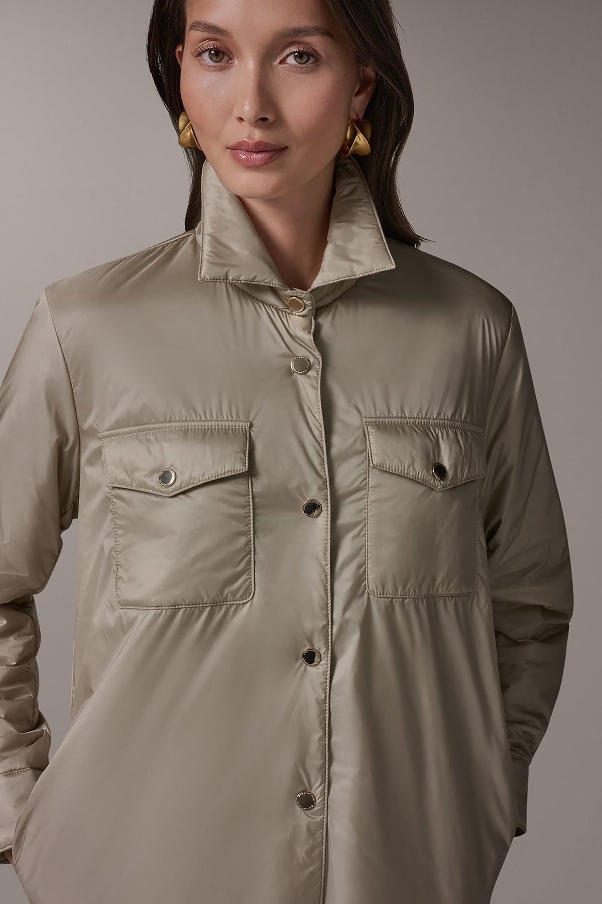 Donna Karan LONG SLEEVE SHIRT JACKET