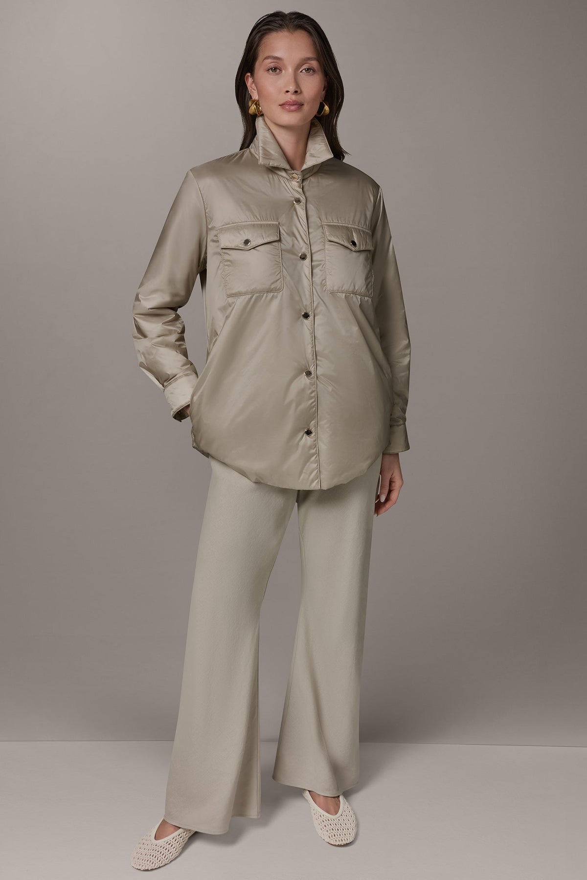 Donna Karan LONG SLEEVE SHIRT JACKET