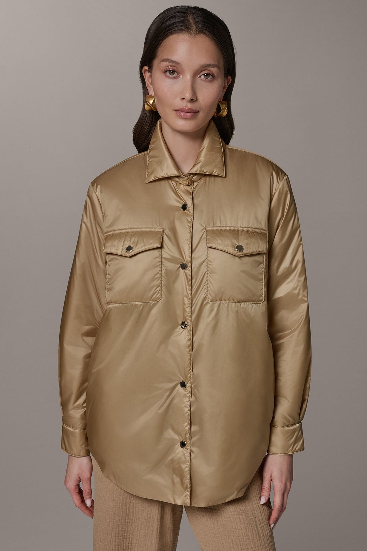 Donna Karan LONG SLEEVE SHIRT JACKET