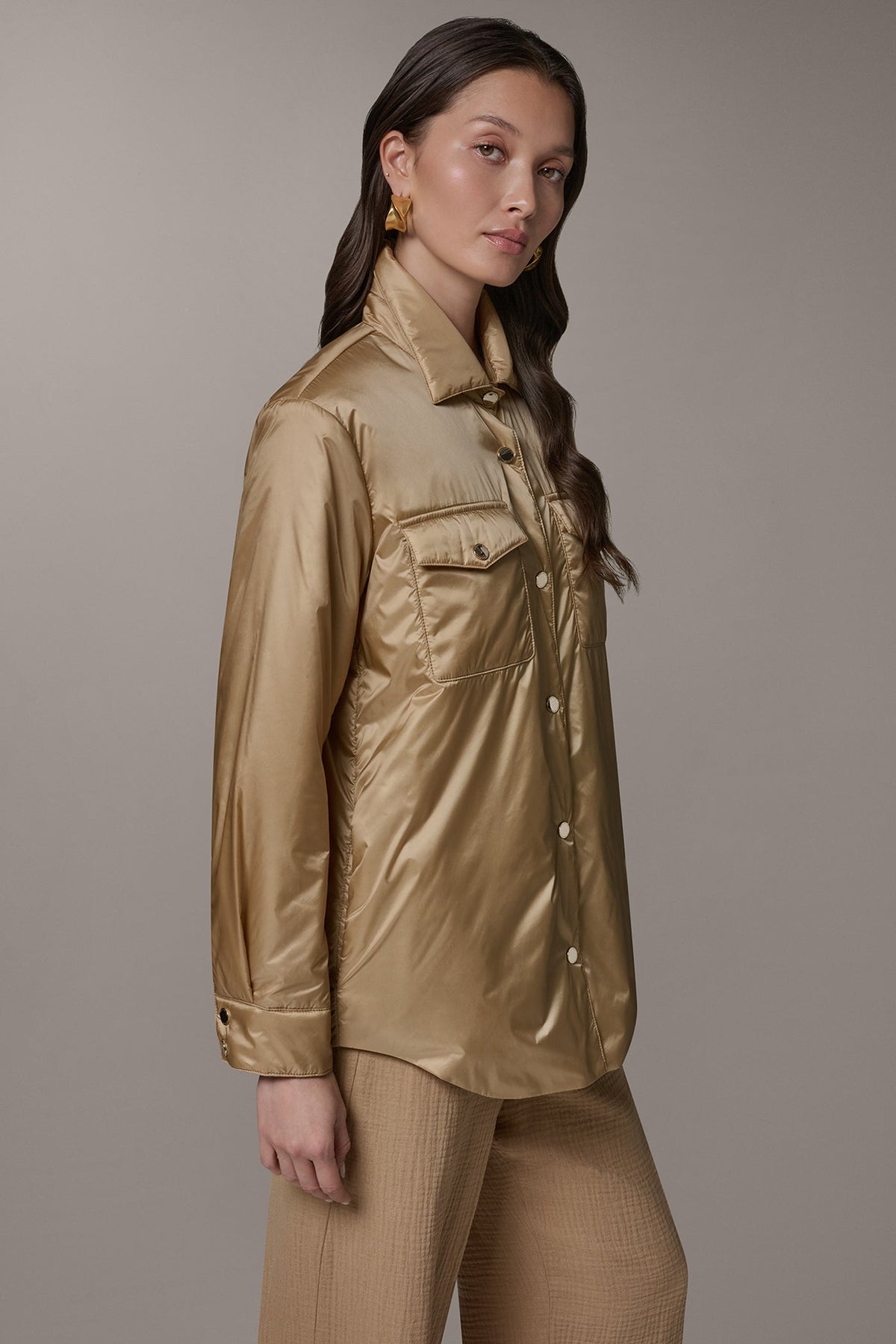 Donna Karan LONG SLEEVE SHIRT JACKET