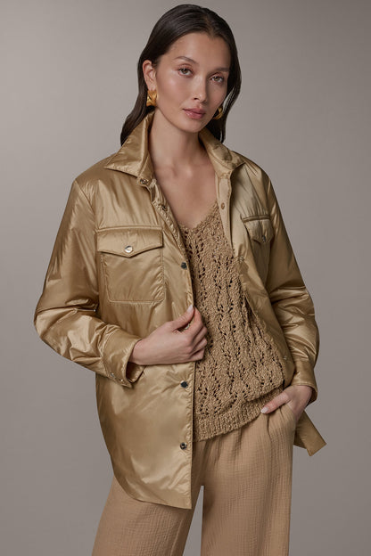 Donna Karan LONG SLEEVE SHIRT JACKET