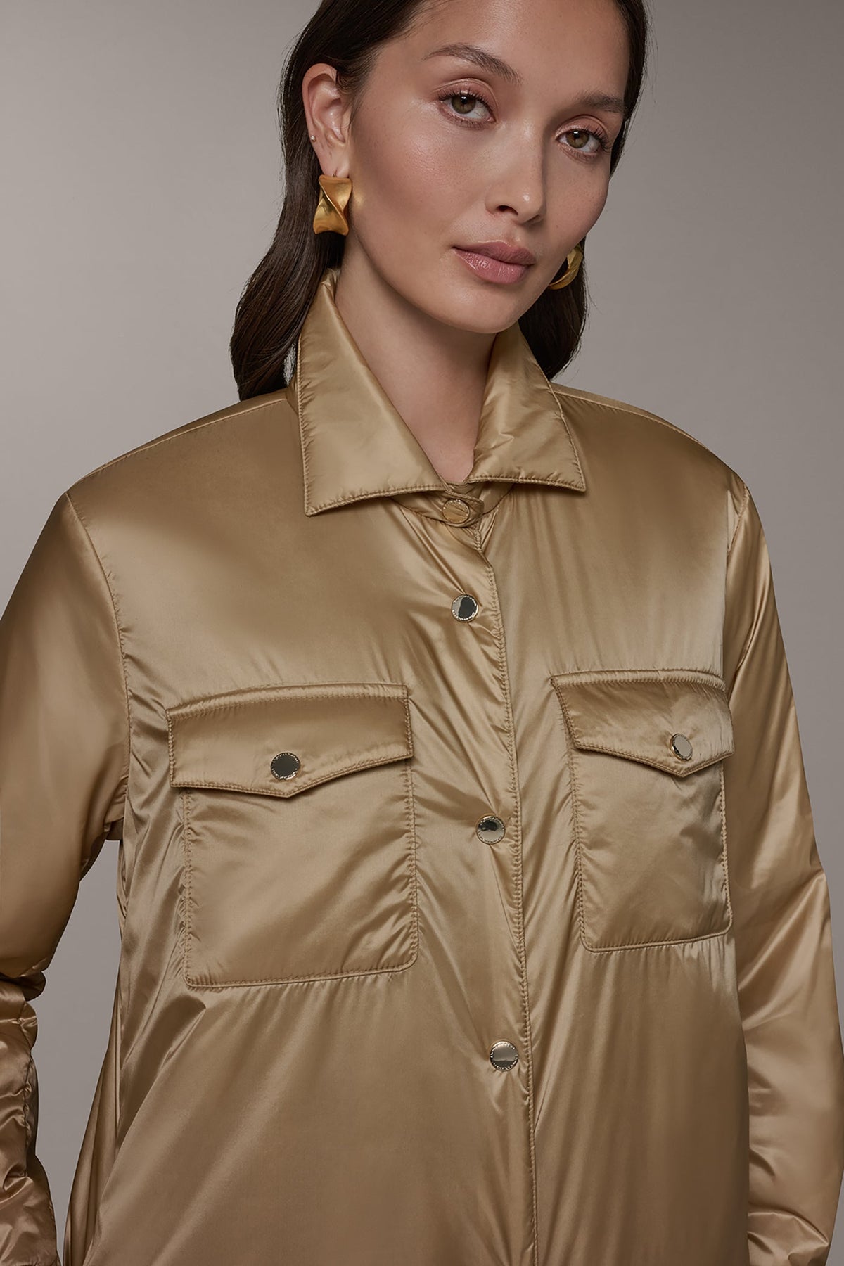 Donna Karan LONG SLEEVE SHIRT JACKET