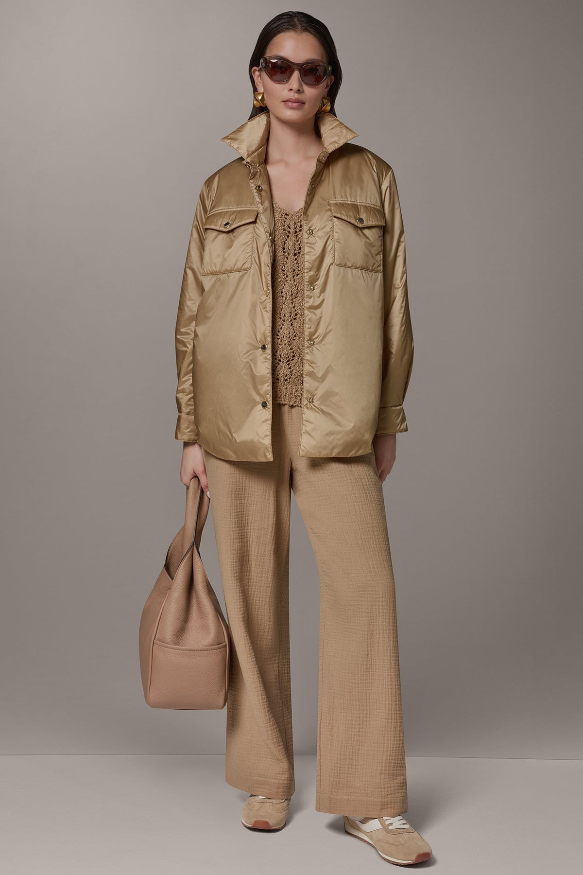 Donna Karan LONG SLEEVE SHIRT JACKET