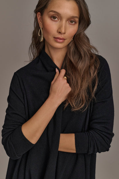Donna Karan CASHMERE LONG SLEEVE CARDIGAN