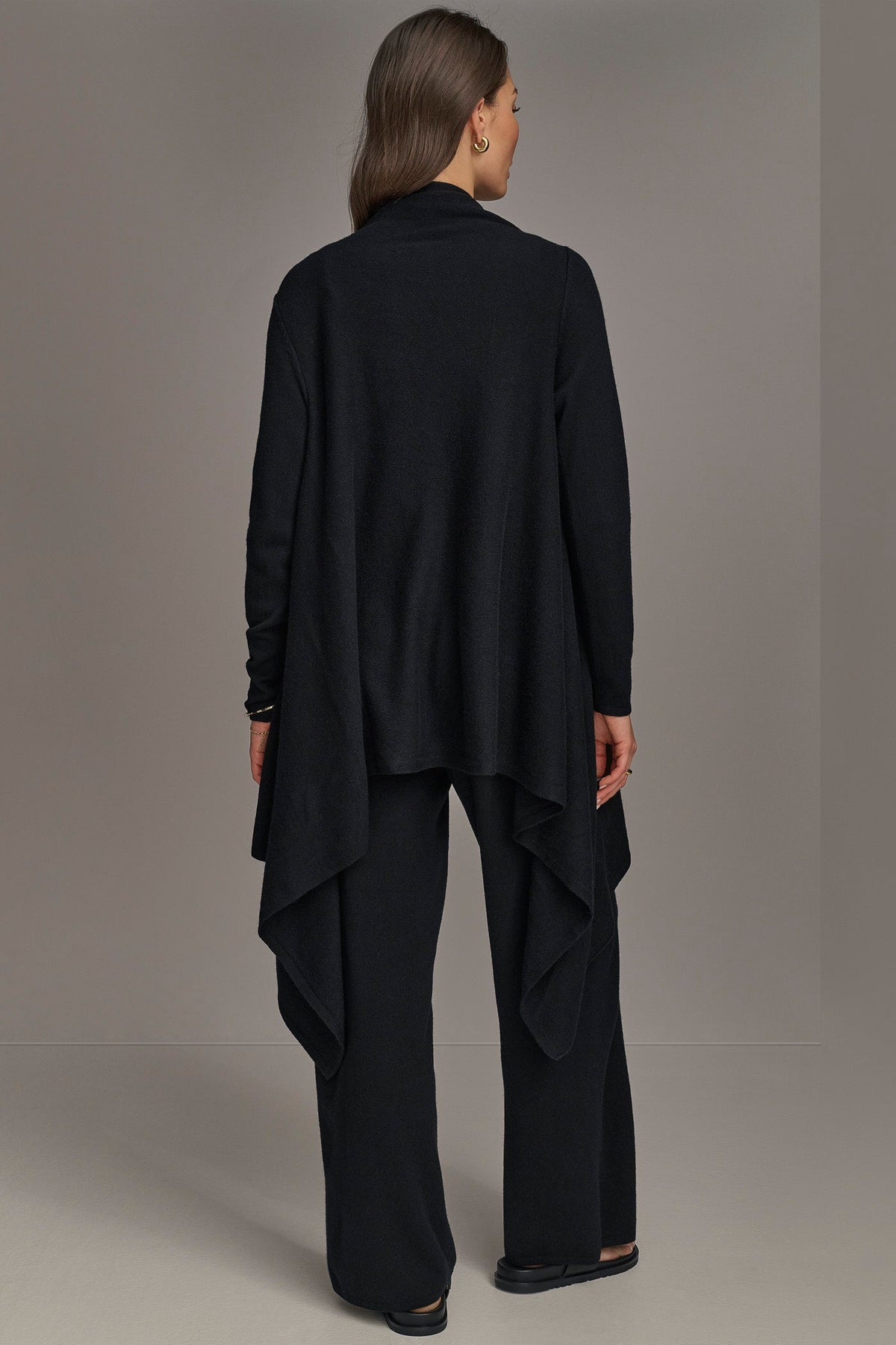 Donna Karan CASHMERE LONG SLEEVE CARDIGAN