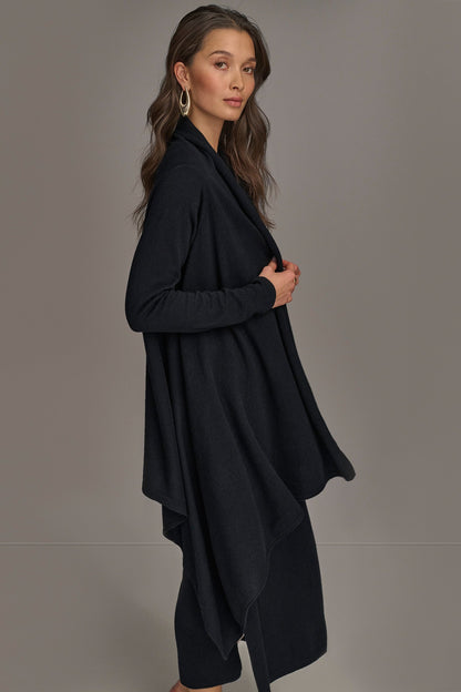 Donna Karan CASHMERE LONG SLEEVE CARDIGAN