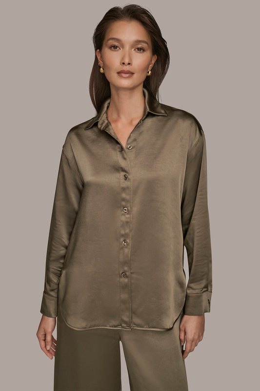 Donna Karan SATIN SHIRT