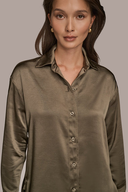 Donna Karan SATIN SHIRT