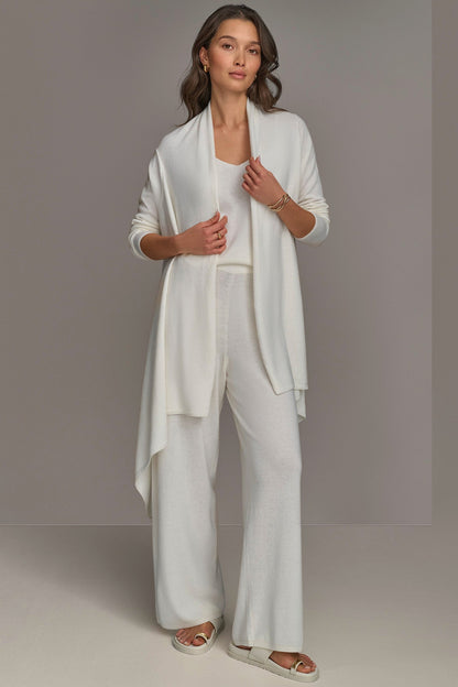 Donna Karan CASHMERE LONG SLEEVE CARDIGAN