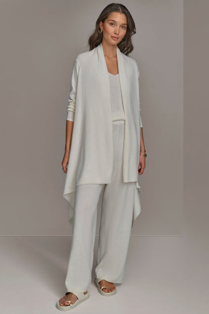 Donna Karan CASHMERE LONG SLEEVE CARDIGAN