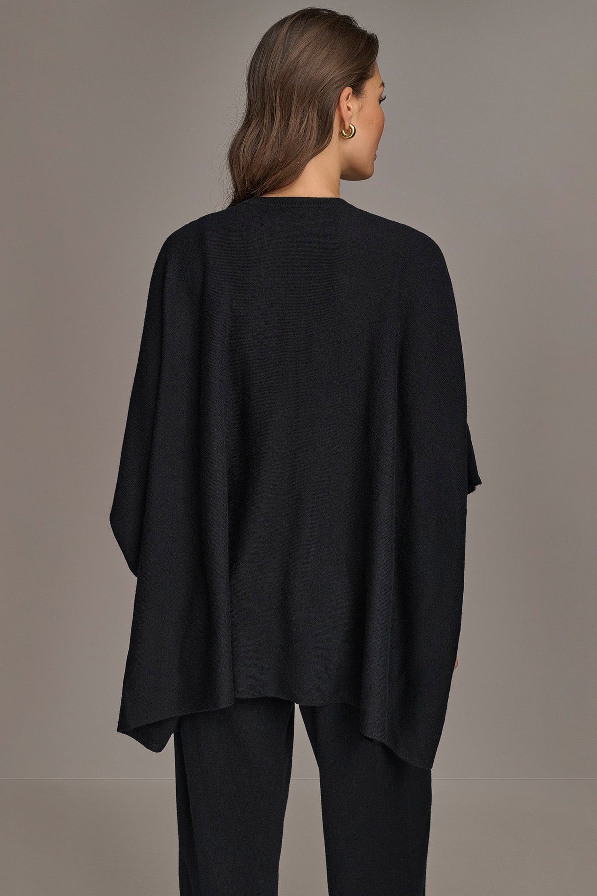 Donna Karan CASHMERE SHORT SLEEVE CARDIGAN