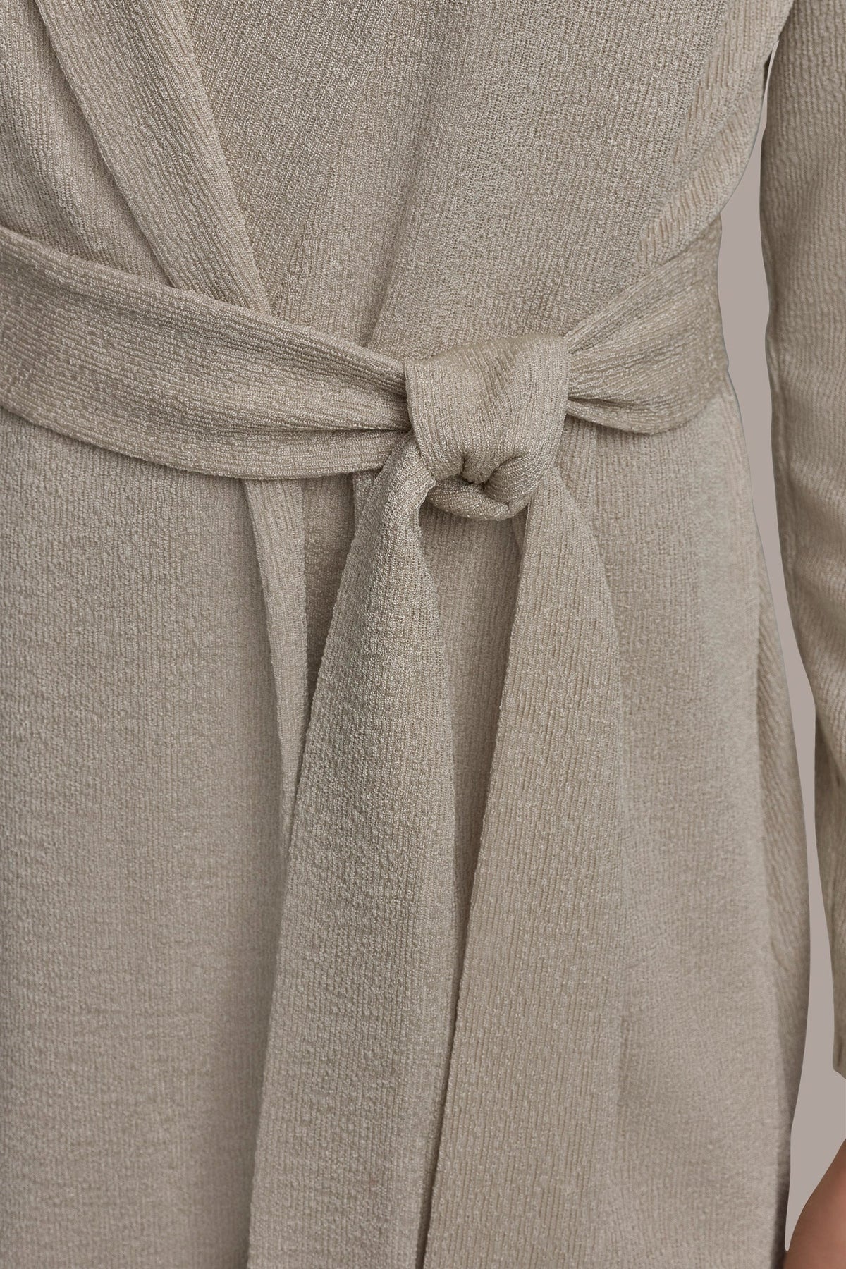 Donna Karan BELTED KNIT JACKET