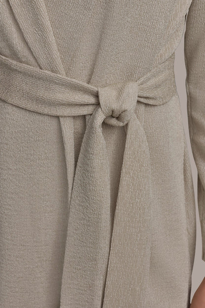 Donna Karan BELTED KNIT JACKET
