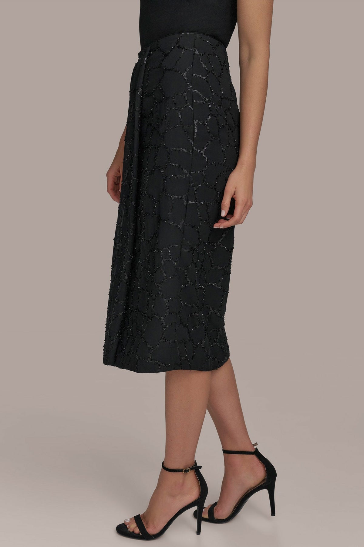 Donna Karan FAUX WRAP SKIRT