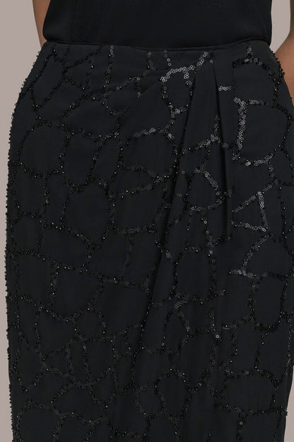 Donna Karan FAUX WRAP SKIRT