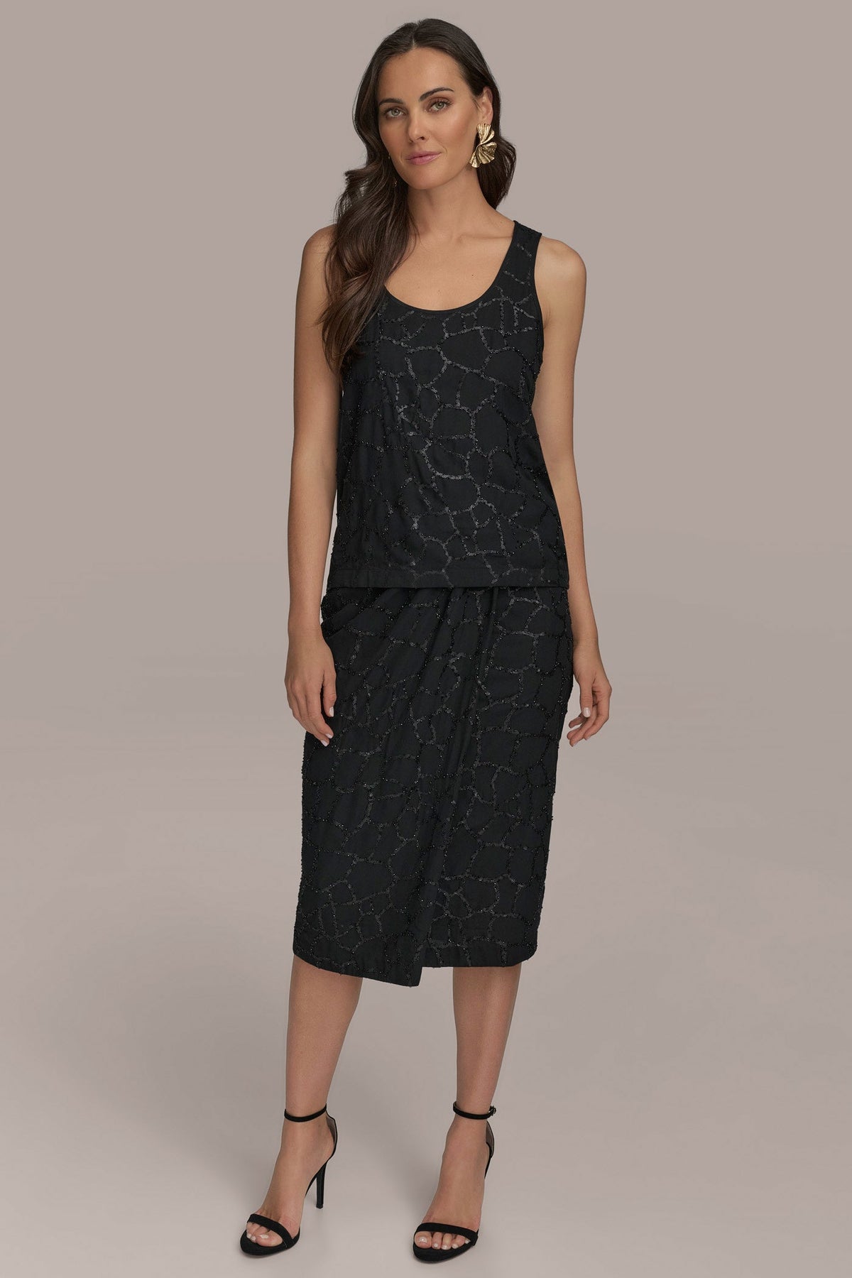 Donna Karan SHELL WITH SEQUIN DETAIL