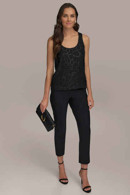 Donna Karan SHELL WITH SEQUIN DETAIL
