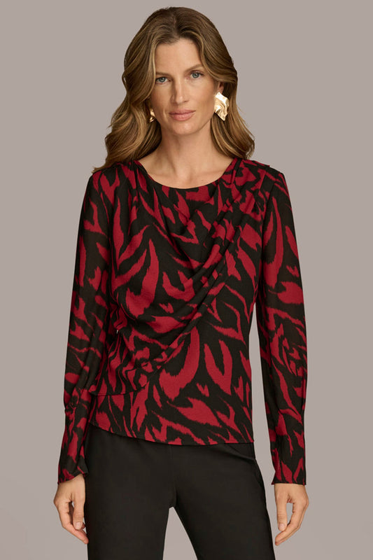 Donna Karan PRINT WIDE CUFF TOP