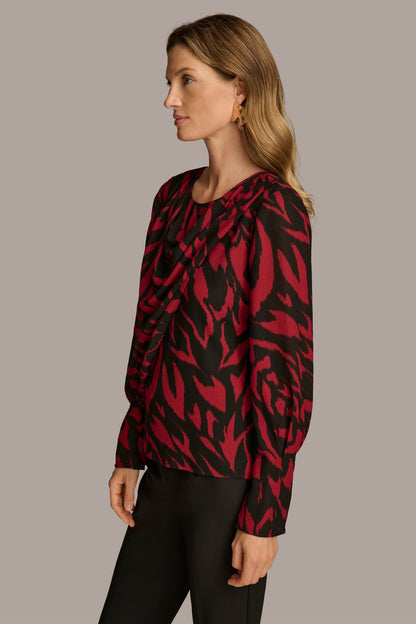 Donna Karan PRINT WIDE CUFF TOP