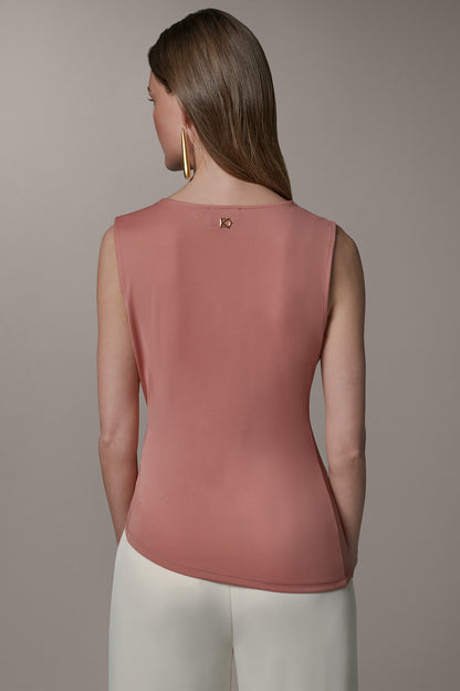 Donna Karan ASYMMETRIC KNIT TOP