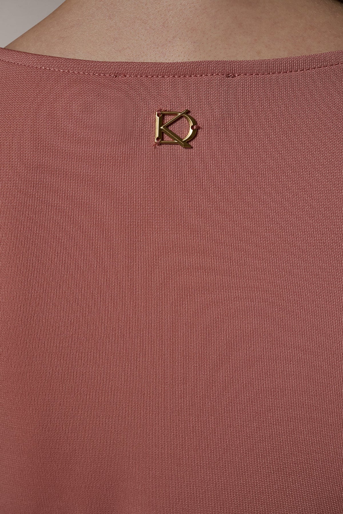 Donna Karan ASYMMETRIC KNIT TOP