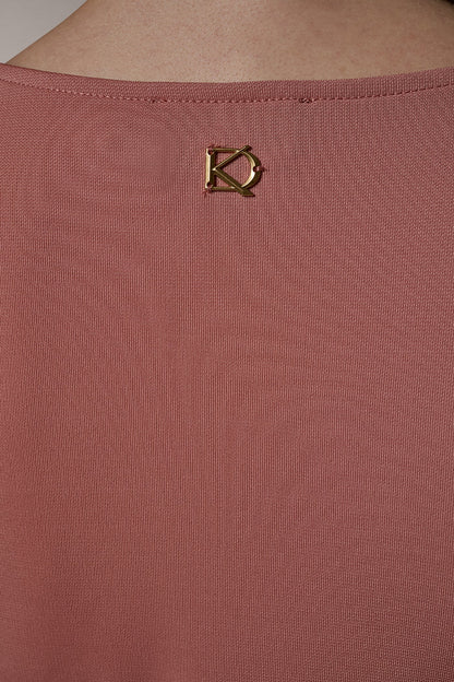 Donna Karan ASYMMETRIC KNIT TOP