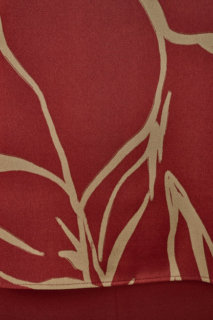Donna Karan SLEEVELESS V-NECK PRINT CAMI
