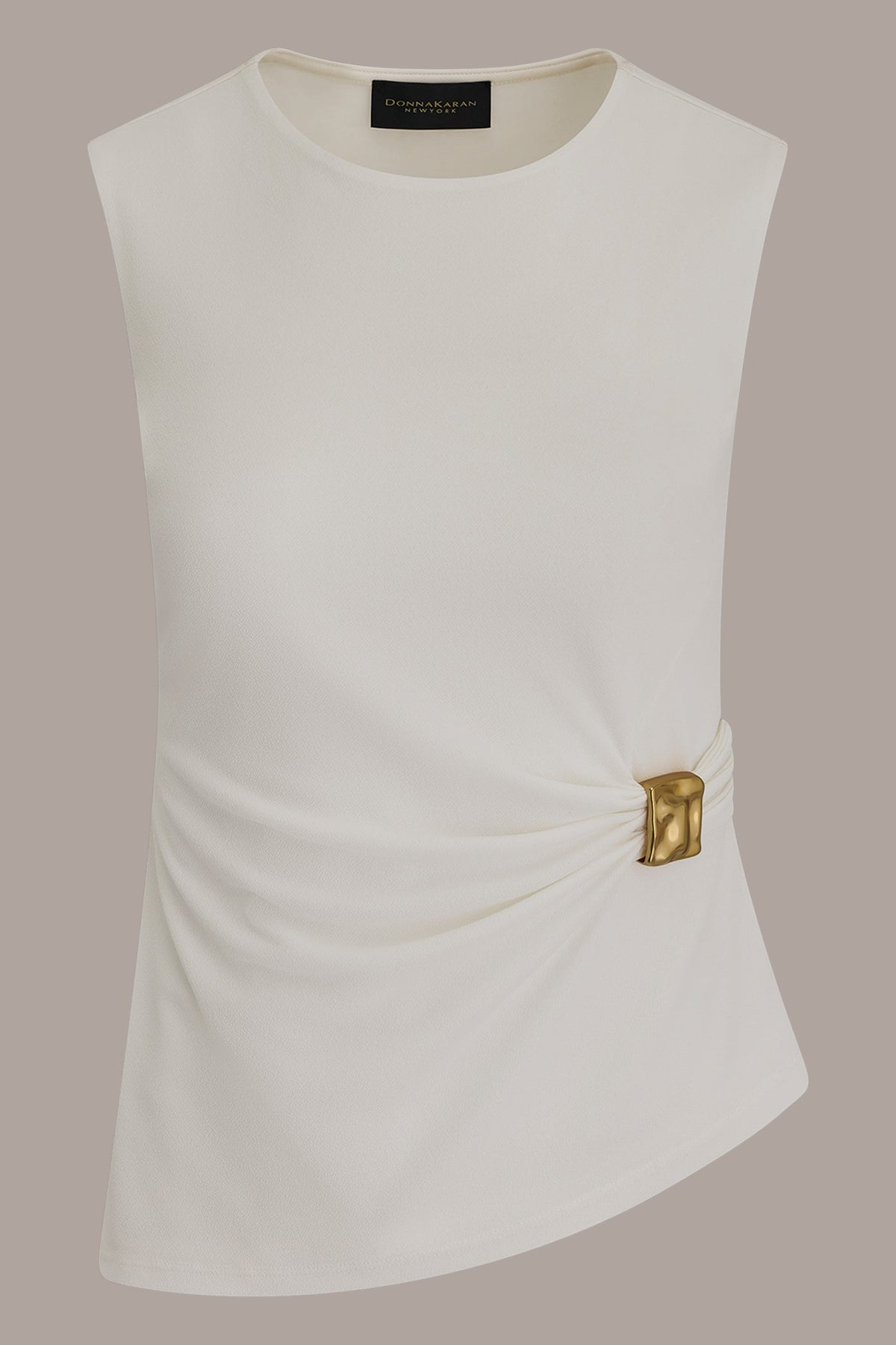 Donna Karan ASYMMETRIC RUCHED TOP