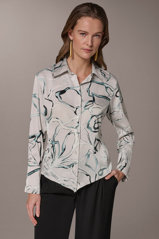Donna Karan PRINTED BLOUSE