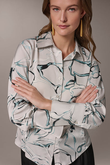 Donna Karan PRINTED BLOUSE